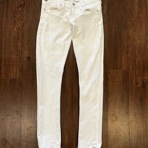 Citizens of Humanity Jeans Women’s 24 Racer Skinny White Low Rise Casual